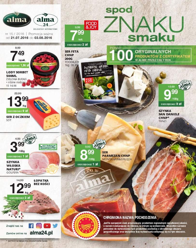 Gazetka promocyjna Alma Market str. 1